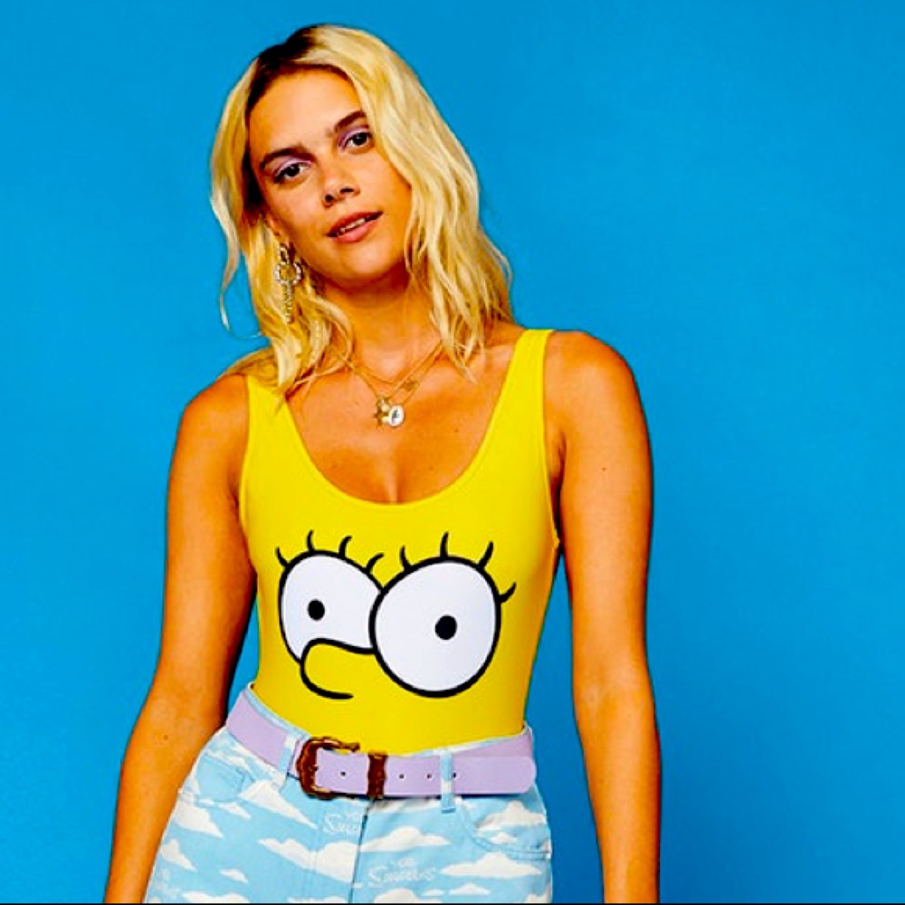 Lisa Simpson x ASOS Swimsuit Bodysuit NWT